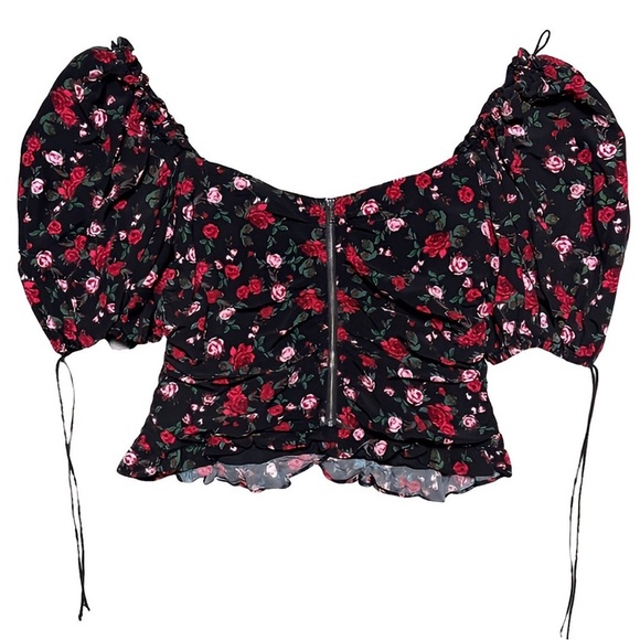 NWOT For Love & Lemons Floral Bustier Top (Size L) - Picture 2 of 11